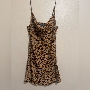 Nasty Gal Brown and Black Fitted Camisole Top
